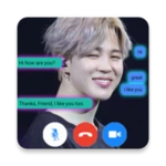 chat with bts jimin android application logo